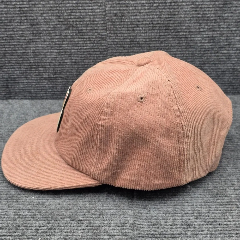Atomic Child Hat Cap Womens‎ Strap Back Pink Corduroy Peace Sign Casual Outdoors